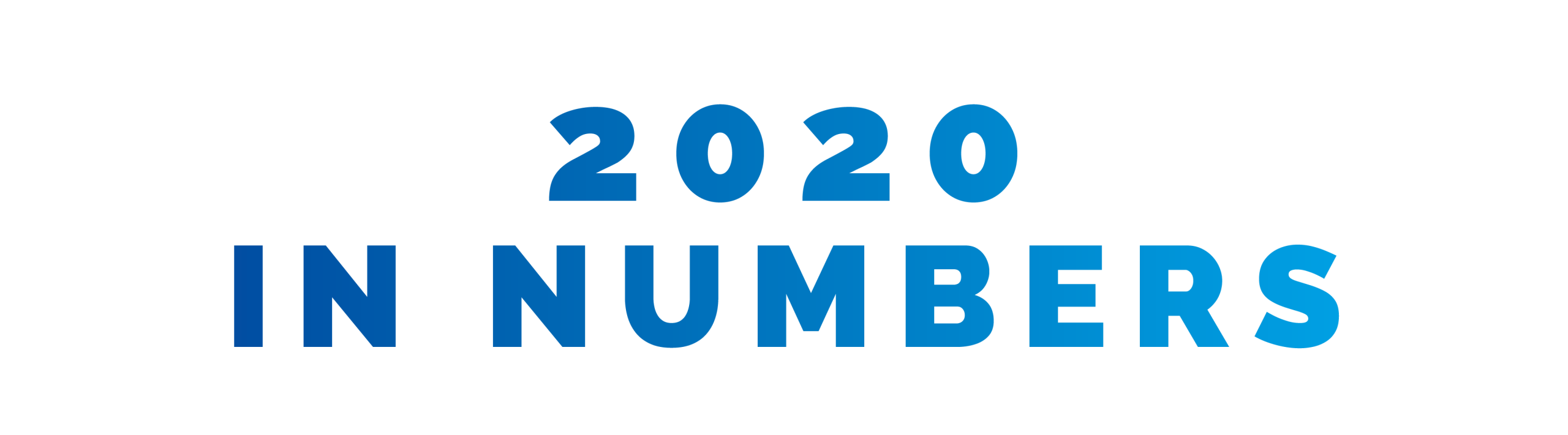 2020 in the numbers
