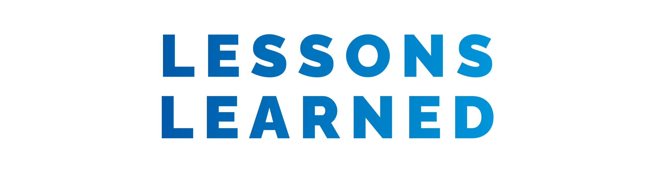 Lessons learned