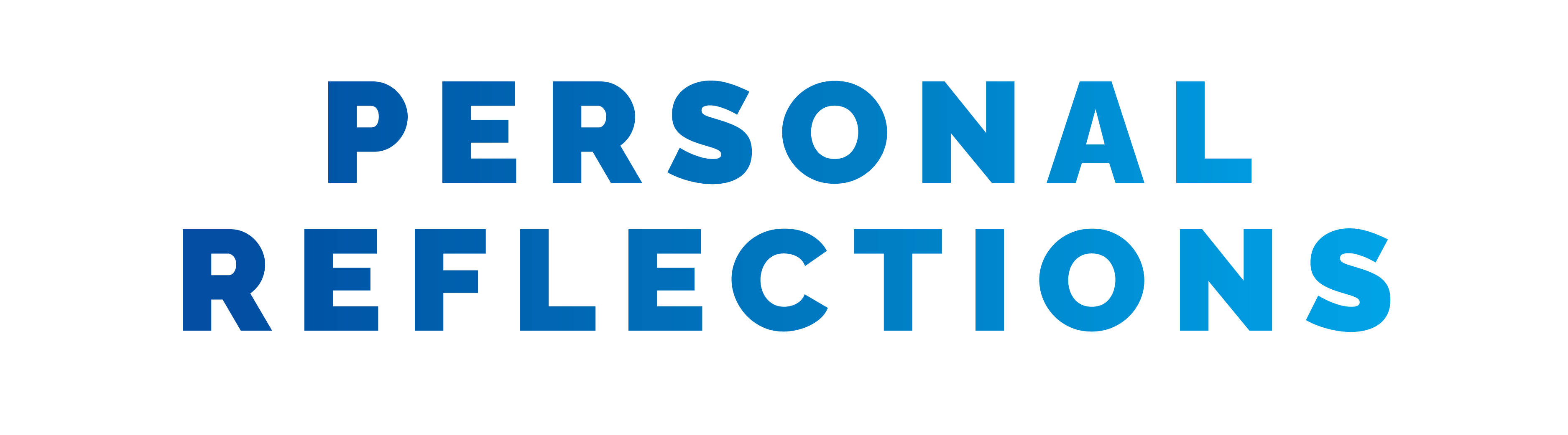 Personal reflections
