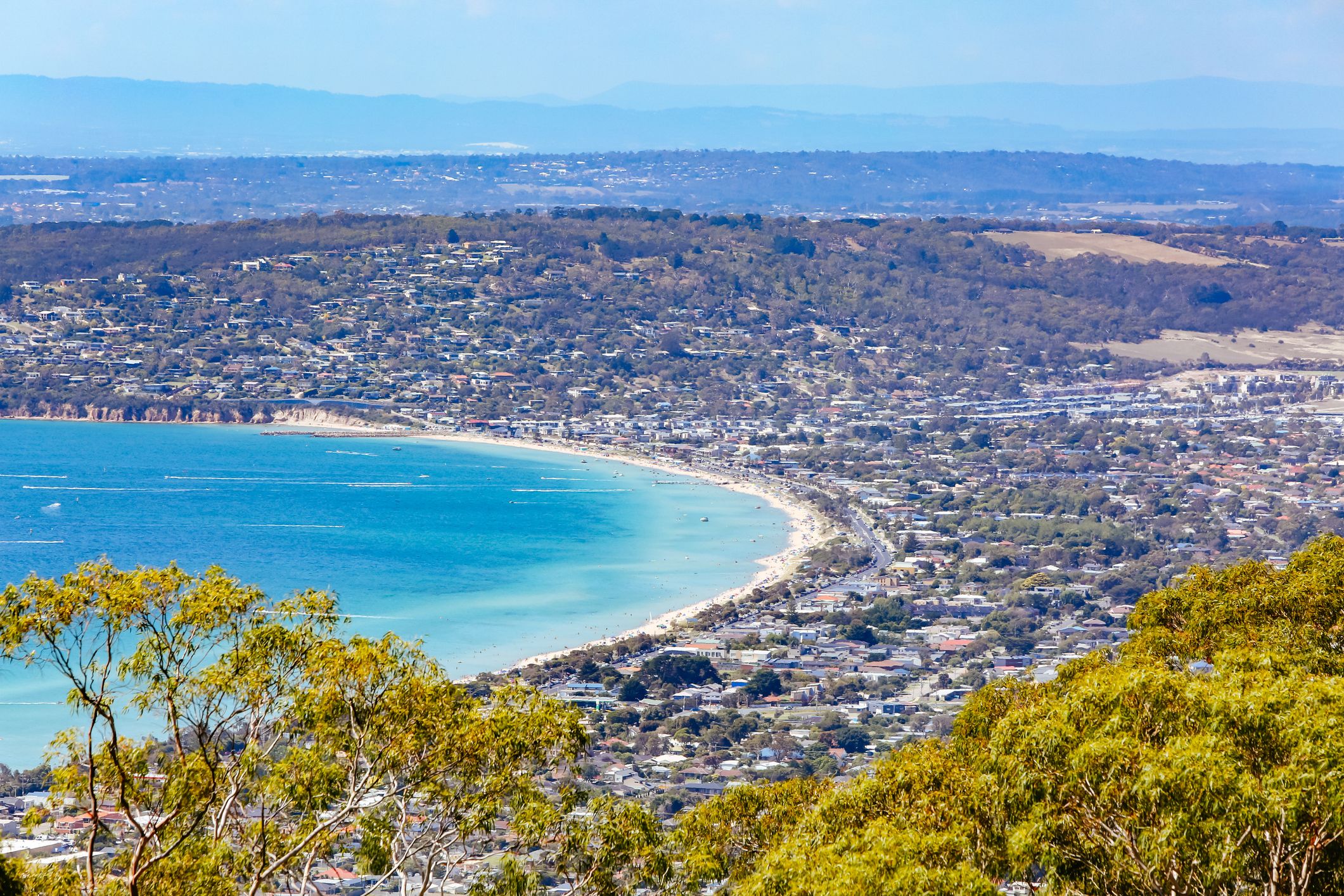 View over Mornington Peninsula