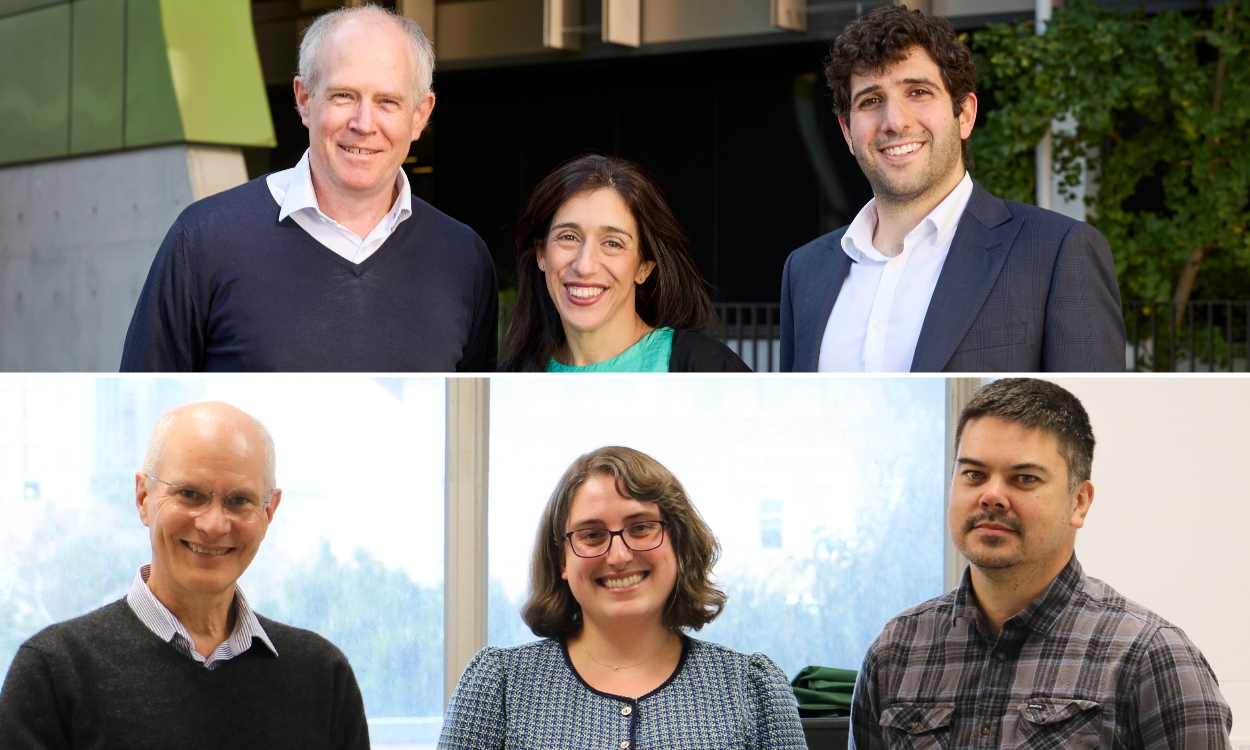 Professor Miles Davenport, Associate Professor Deborah Cromer and Dr David Khoury from the Kirby Institute, and Professor Stephen Kent, Dr Jennifer Juno and Dr Adam Wheatley from the Doherty Institute