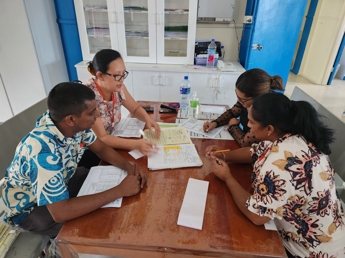 Workshop attendees during the practical session at CWMH