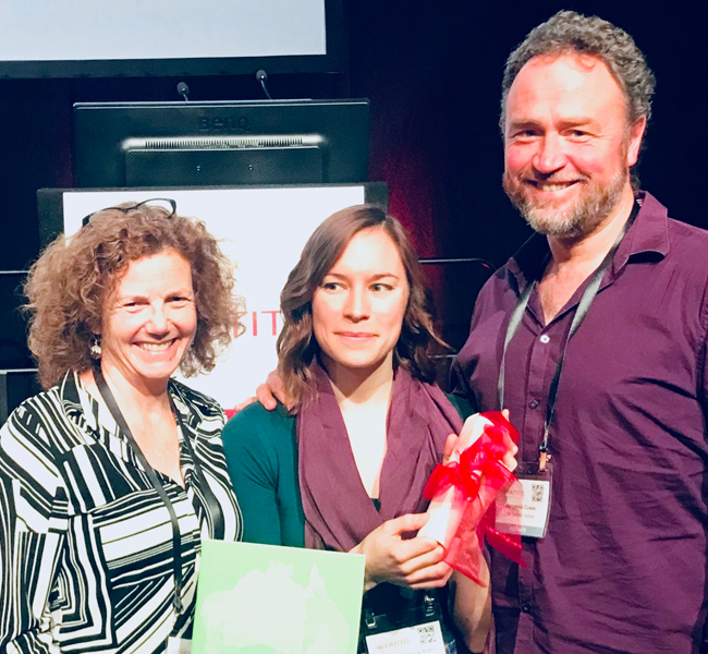 Hepatitis Victoria CEO Melanie Eagle, Jennifer Maclachlan and Associate Professor Ben Cowie.