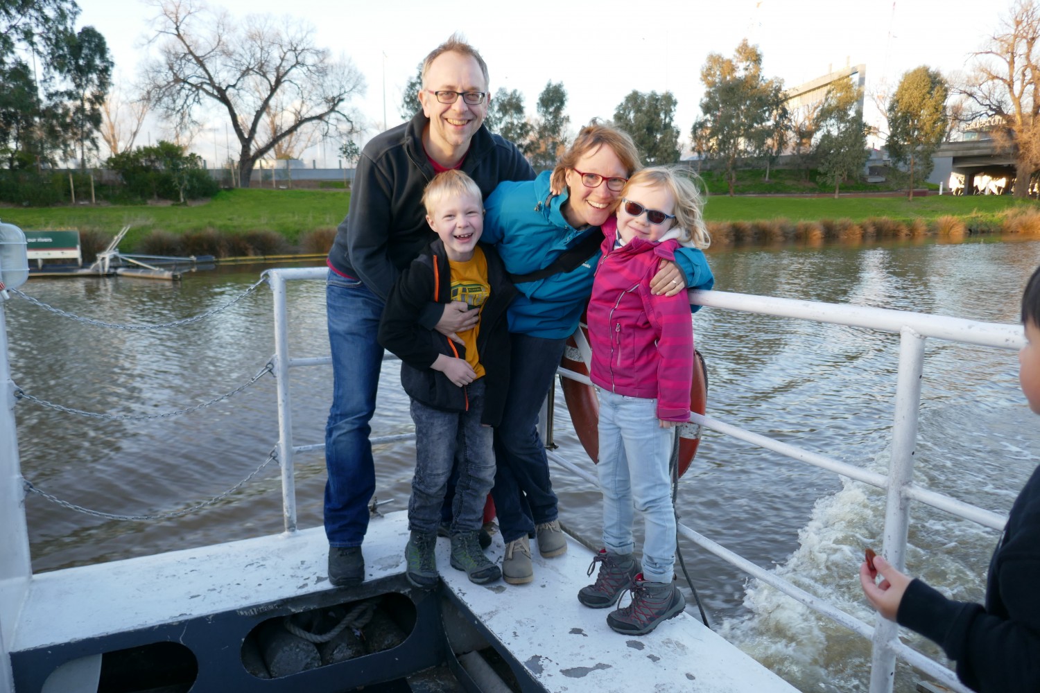 Dr Christoph Coch with his family in Melbourne