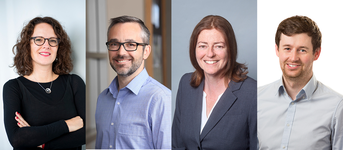 Successful subsidy recipients (L-R): Professor Marnie Blewitt, Dr Brian Dymock, Dr Lorna Mitchell and Dr Liam Sharkey