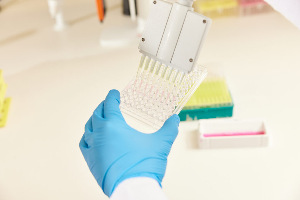 Assays pipette close up
